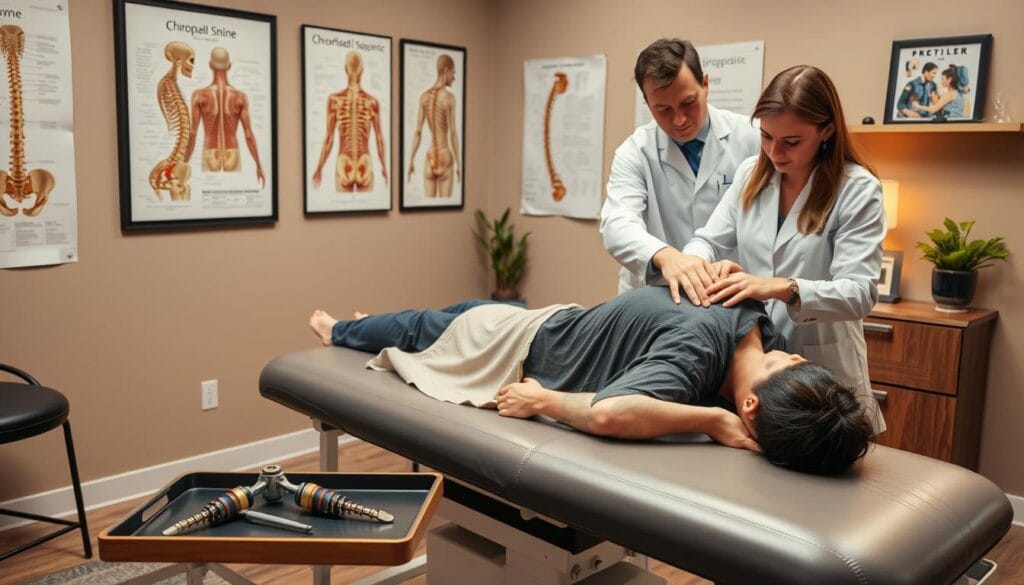 physical examination during chiropractic visit